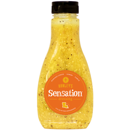 NolaCajun Hanley's Sensation Salad Dressing authentic New Orleans sensation salad dressing bottle