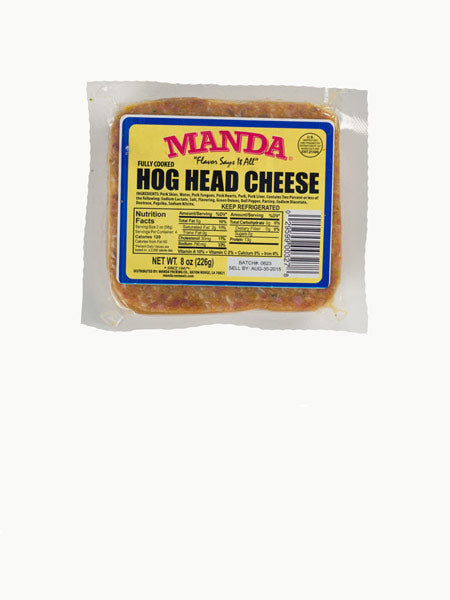 NolaCajun Manda Hog Head Cheese Louisiana Cajun Charcuterie Specialty New Orleans