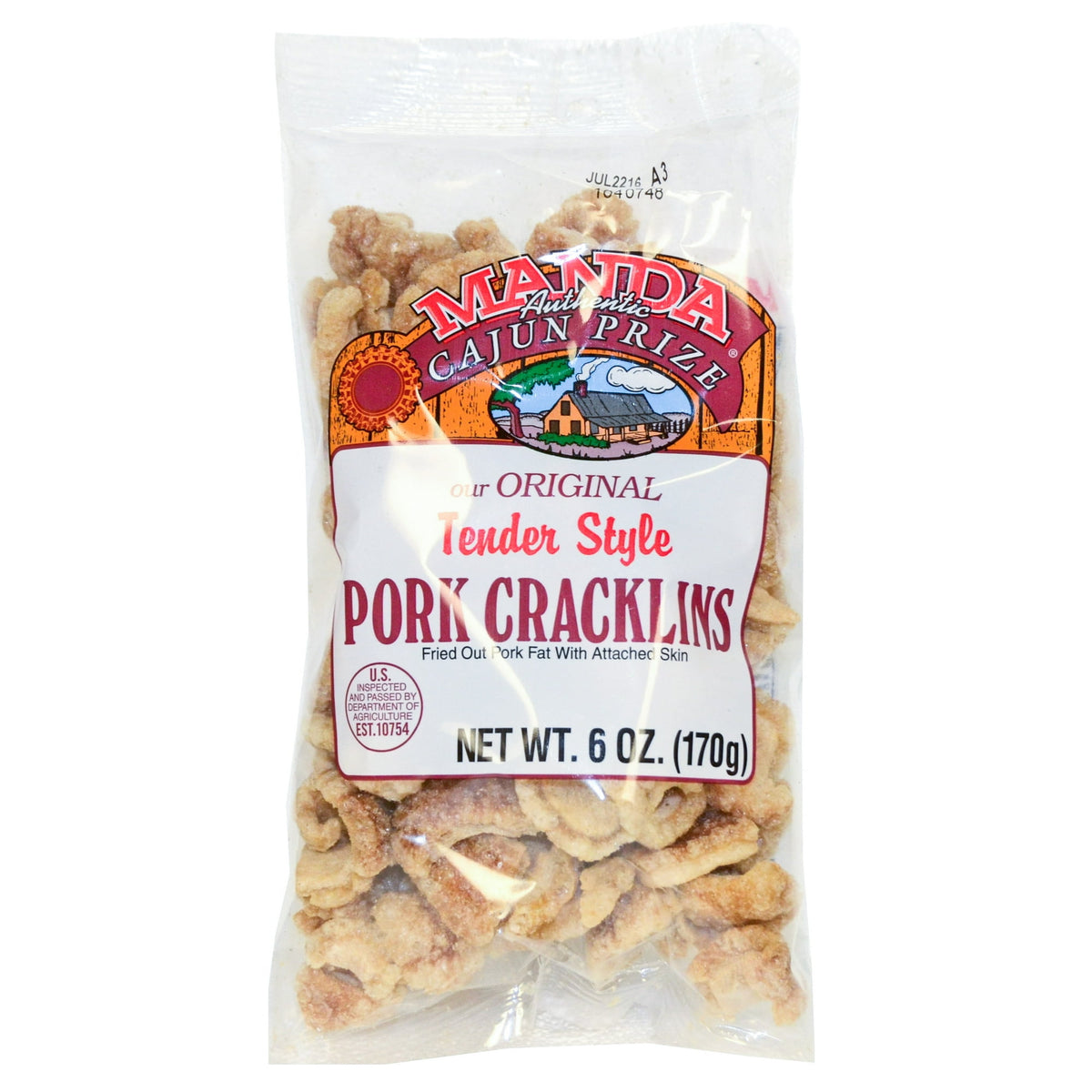 NolaCajun Manda Pork Cracklin Louisiana Cajun Pork Cracklins Classic