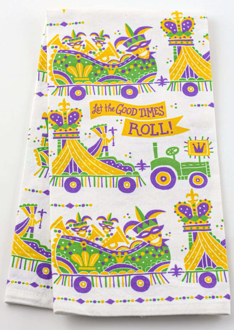 NolaCajun Kitchen Towel Let the Good Times Roll Louisiana Cajun Kitchen Decor New Orleans