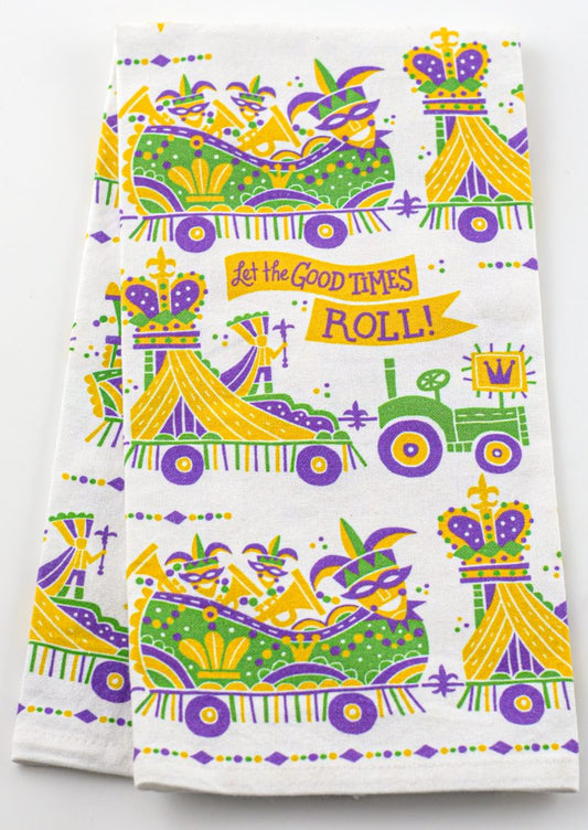 NolaCajun Kitchen Towel Let the Good Times Roll Louisiana Cajun Kitchen Decor New Orleans