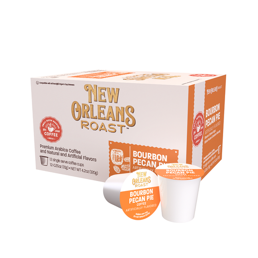 NolaCajun New Orleans Roast Bourbon Pecan Pie Single Serve Cups Louisiana Coffee