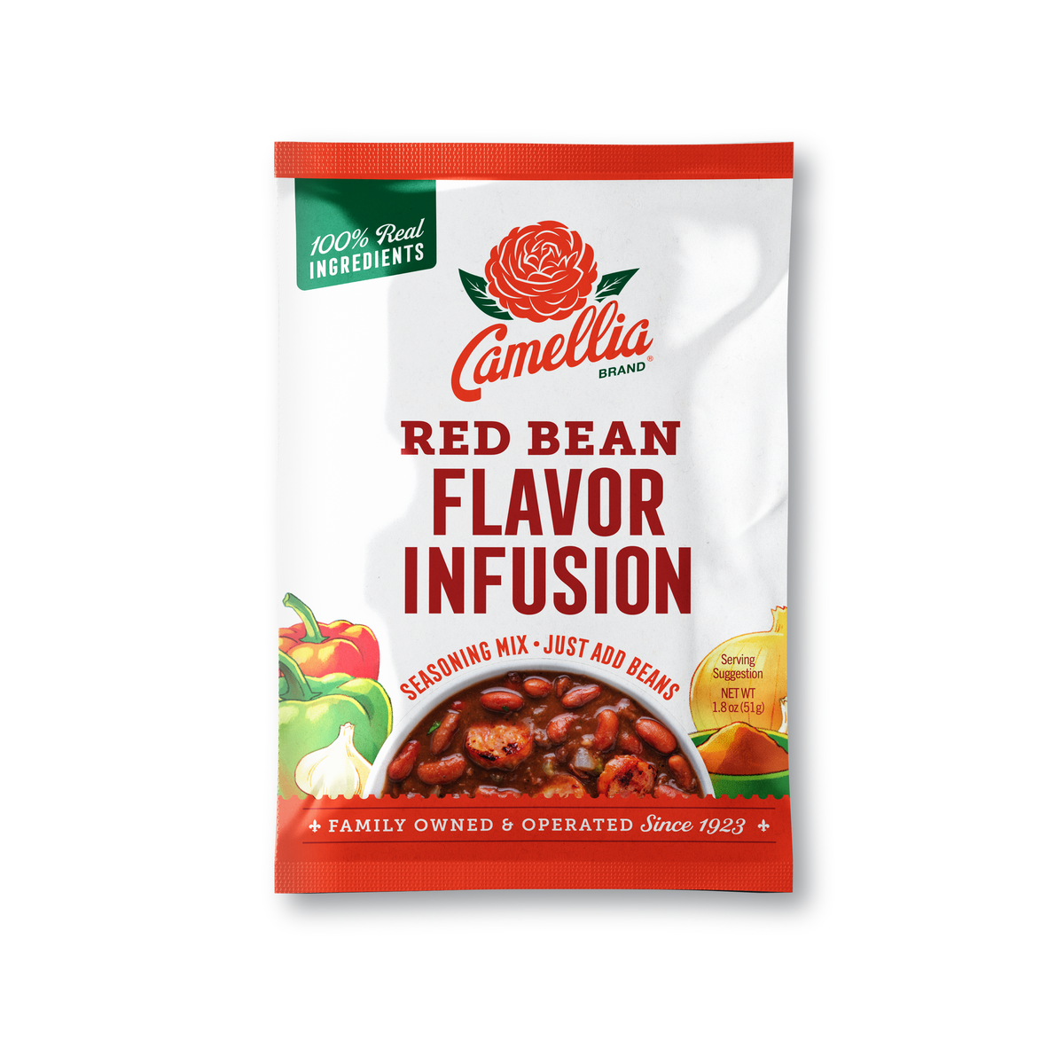 NolaCajun Camellia Red Bean Flavor Infusion Louisiana Red Beans Cajun Recipe