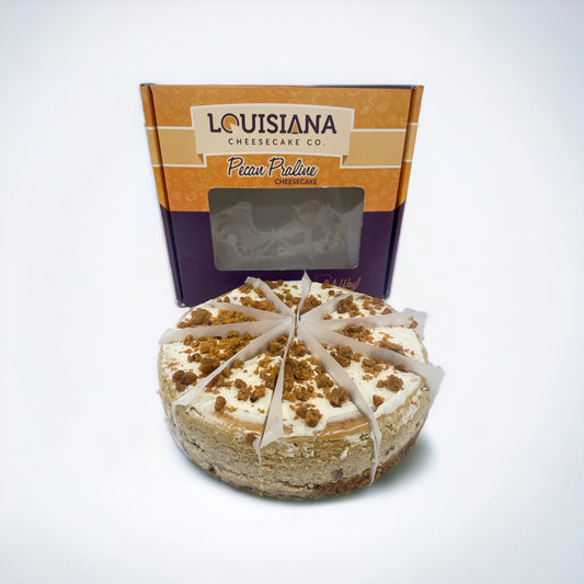 NolaCajun Praline Pecan Cheesecake Slice Louisiana New Orleans Dessert