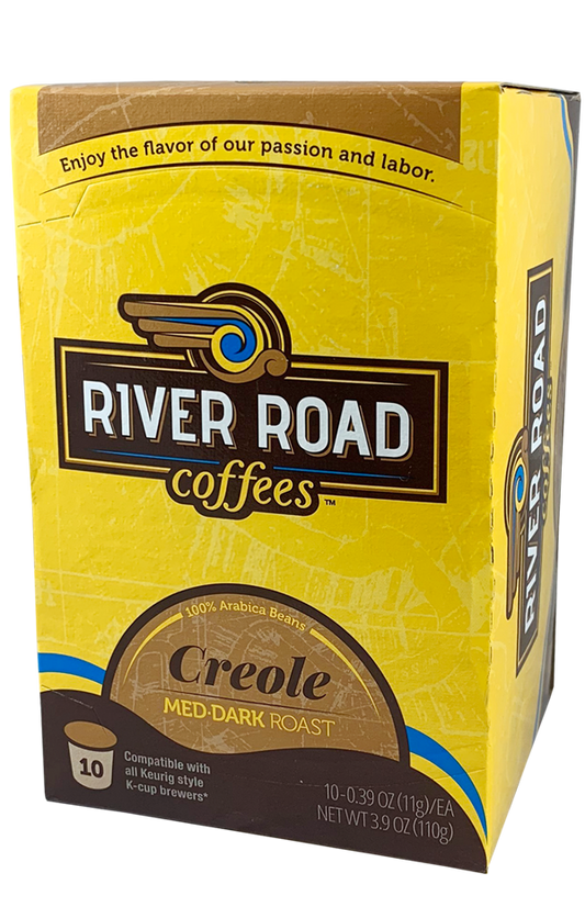 NolaCajun River Road Coffee K-Cup Creole Medium Dark Roast Louisiana Coffee
