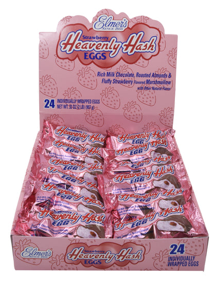 NolaCajun Elmer's Strawberry Heavenly Hash New Orleans strawberry marshmallow chocolate candy