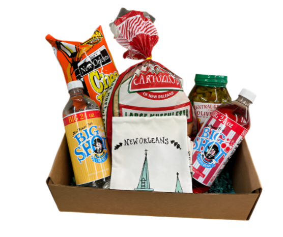 NolaCajun Sandwich of the South Gift Box Louisiana muffuletta and po-boy sandwich gift box
