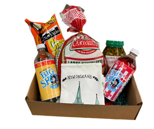 NolaCajun Sandwich of the South Gift Box Louisiana muffuletta and po-boy sandwich gift box