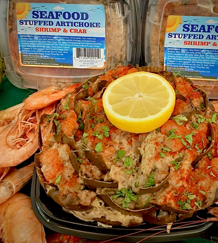 NolaCajun Seafood Stuffed Artichoke Louisiana Cajun Seafood Artichoke New Orleans