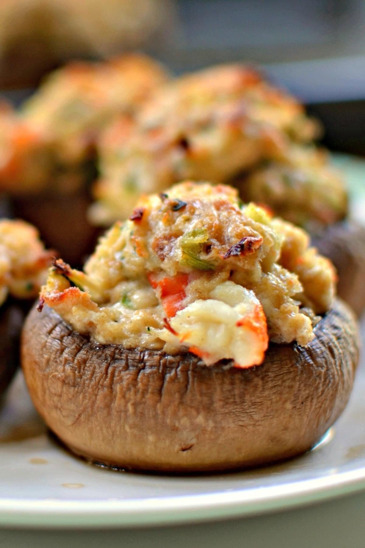 NolaCajun Crab Stuffed Mushrooms Louisiana Cajun Seafood Mushrooms New Orleans