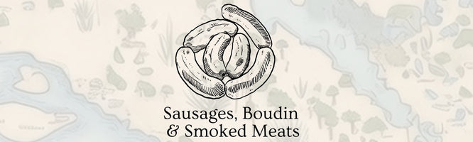 Authentic Cajun sausage and andouille from Louisiana