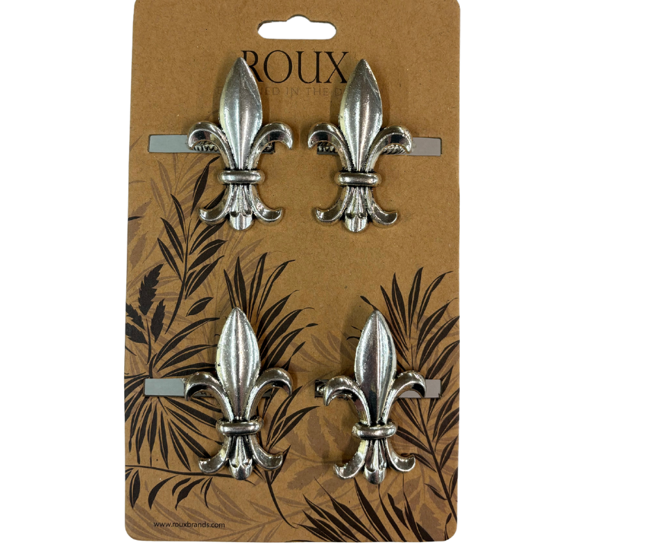 NolaCajun Silver Fleur Napkin Rings Louisiana fleur de lis silver napkin ring set