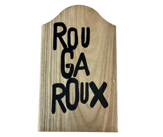 NolaCajun Wood Rou Ga Roux Cutting Board Louisiana Rougaroux Carved Serving Board