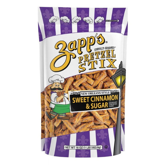 NolaCajun Zapp's Pretzel Stick Sweet Cinnamon Sugar Louisiana Snack New Orleans