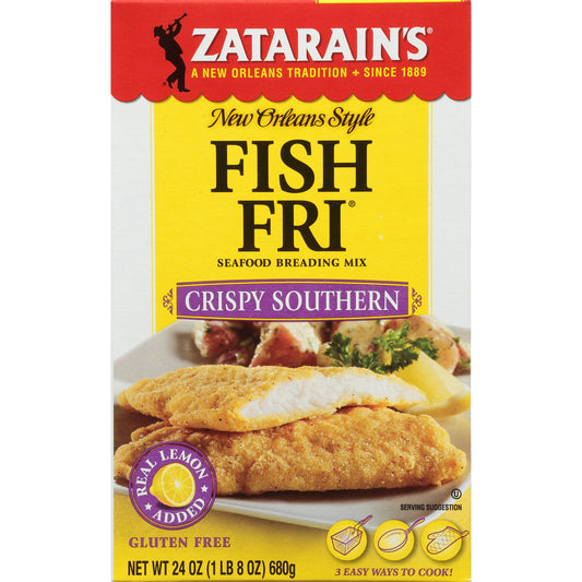 NolaCajun Zatarain's Fish Fry Crispy Southern 24oz Louisiana Cajun Crispy Fish Fry