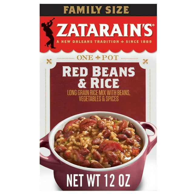 NolaCajun Zatarain's Red Beans and Rice Mix Package Louisiana Cajun Red Bean Seasoning