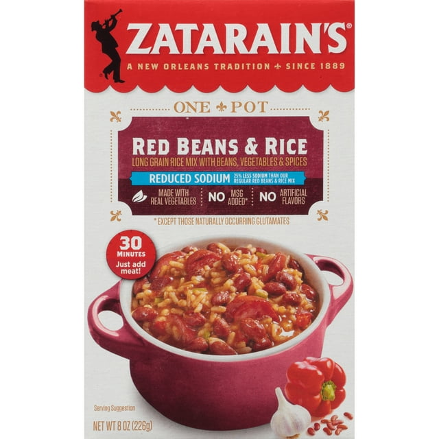 NolaCajun Zatarain's Red Beans and Rice Mix Variety Louisiana Cajun Red Bean Rice