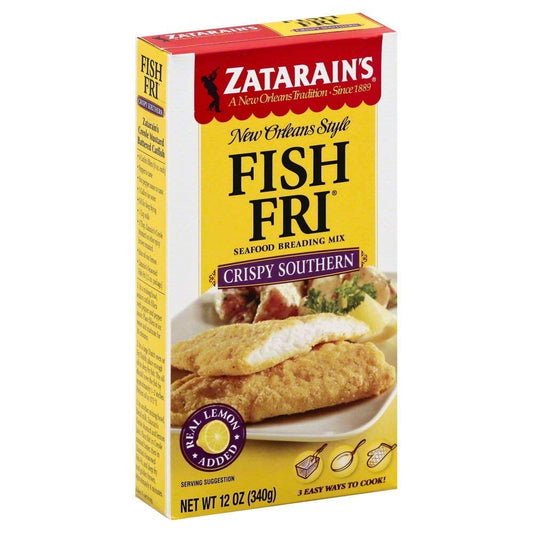 NolaCajun Zatarain's Fish Fry Crispy Southern 12oz Louisiana Cajun Crispy Fish Fry