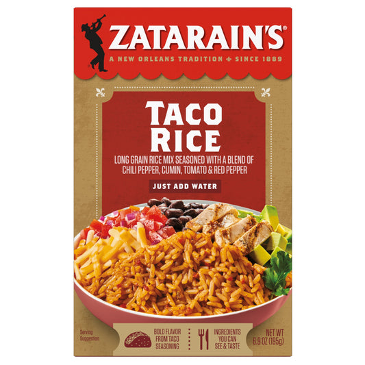 NolaCajun Zatarain's Taco Rice New Orleans Style Rice Mix Louisiana Cajun