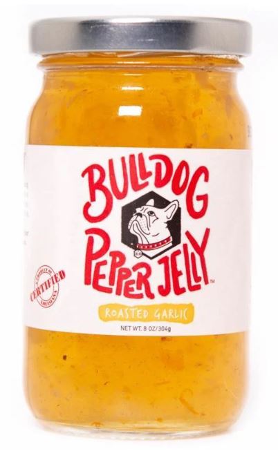 NolaCajun Bull Dog Roasted Garlic Pepper Jelly Louisiana Cajun Condiment New Orleans