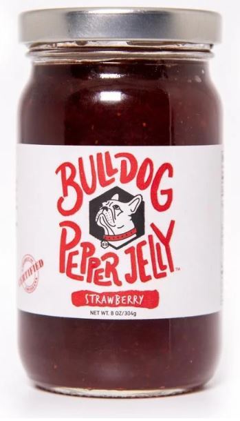 NolaCajun Bull Dog Strawberry Pepper Jelly Louisiana Cajun Condiment New Orleans