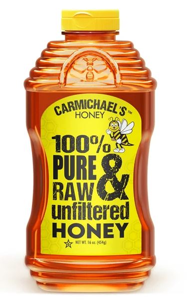 NolaCajun Carmichaels Pure and Raw Honey 16oz Louisiana Honey New Orleans