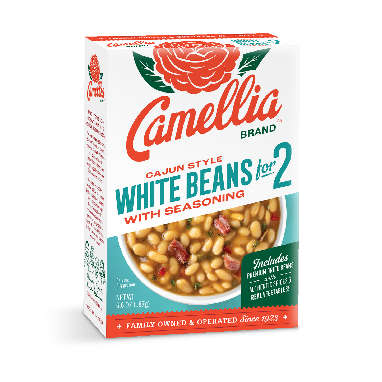 NolaCajun Camellia Cajun White Bean Seasoning Mix Package Louisiana Cajun Beans New Orleans