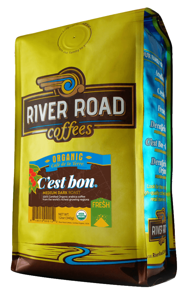 NolaCajun River Road Coffees Organic C'est Bon Louisiana Organic Coffee New Orleans Blend