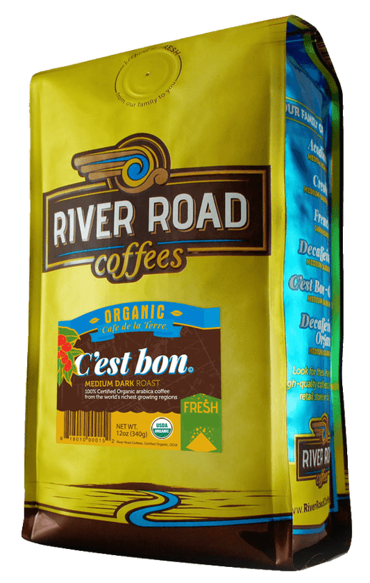 NolaCajun River Road Coffees Organic C'est Bon Louisiana Organic Coffee New Orleans Blend
