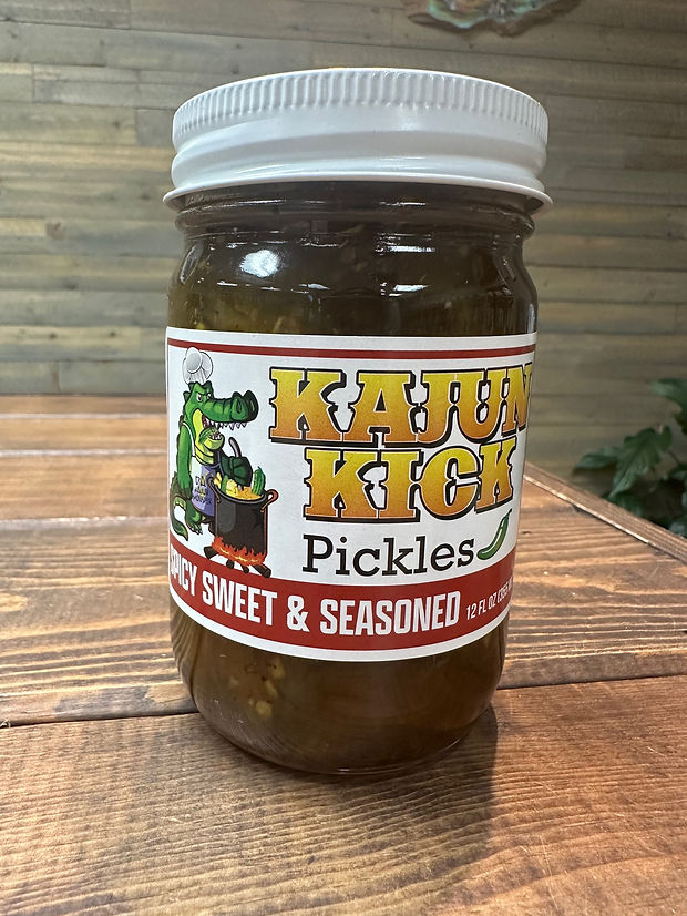 NolaCajun Kajun Kick Spicy Sweet and Seasoned Pickles Louisiana Cajun Hot Pickles