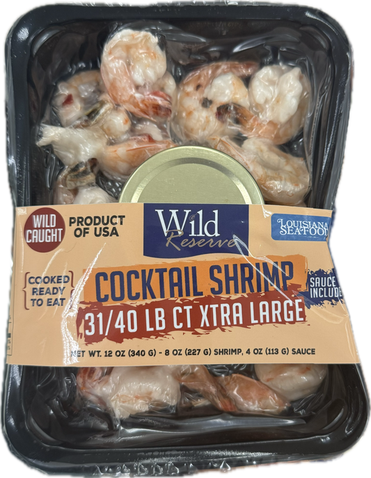 NolaCajun Wild Reserve Cocktail Shrimp with Cocktail Sauce Louisiana Seafood