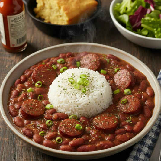 NolaCajun Red Beans and Sausage Louisiana Monday Red Beans Cajun Classic