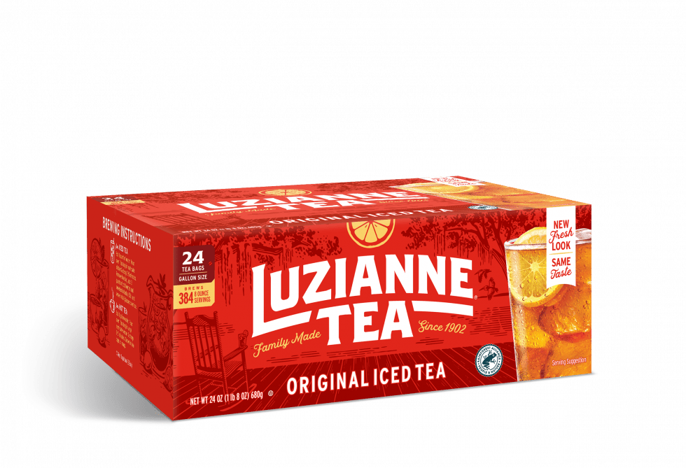 NolaCajun Luzianne Tea Original Louisiana brewed iced tea serving suggestion