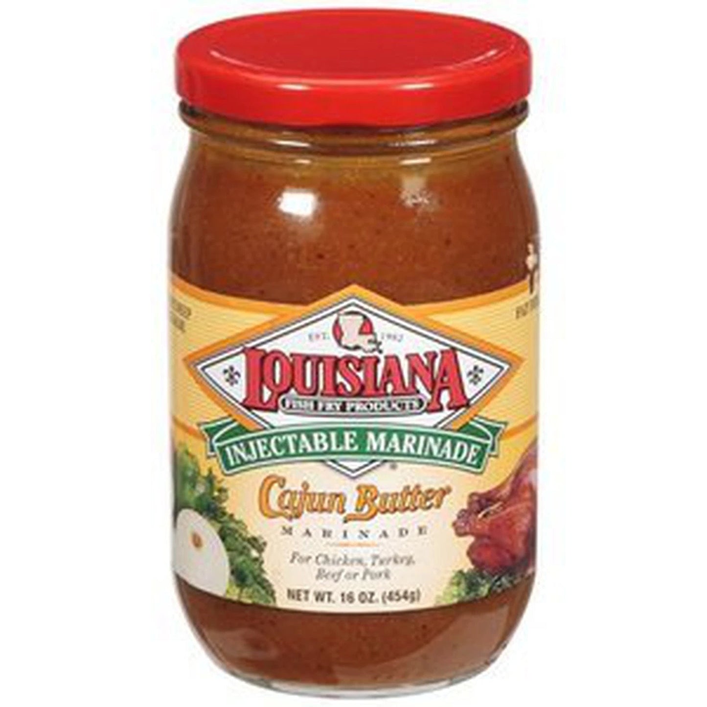 NolaCajun Louisiana Fish Fry Injectable Cajun Butter Marinade Louisiana bird and meat injector