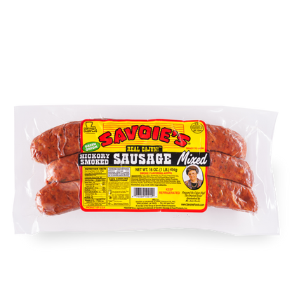 NolaCajun Savoie's Smoked Mixed Sausage Green Onion Front Louisiana Cajun Sausage