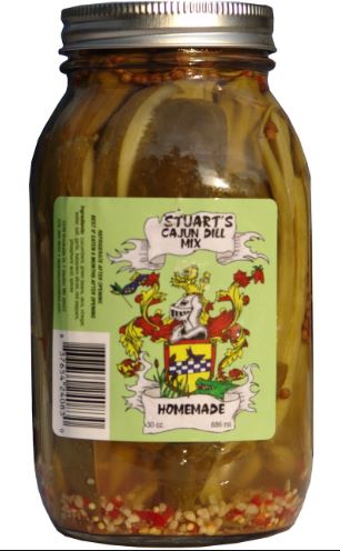 NolaCajun Stuarts Cajun Dill Mix 28oz Louisiana Cajun Pickles New Orleans