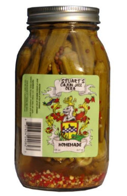 NolaCajun Stuarts Cajun Dill Okra 28oz Louisiana Cajun Pickled Okra New Orleans