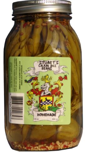 NolaCajun Stuarts Cajun Dill Beans 28oz Louisiana Cajun Pickled Beans New Orleans