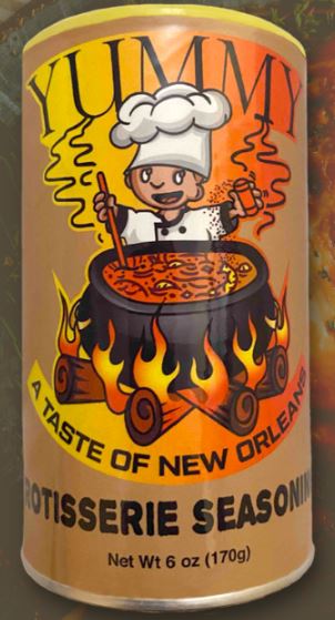 NolaCajun YUMMY A Taste of New Orleans Rotisserie Seasoning Louisiana Cajun Spice