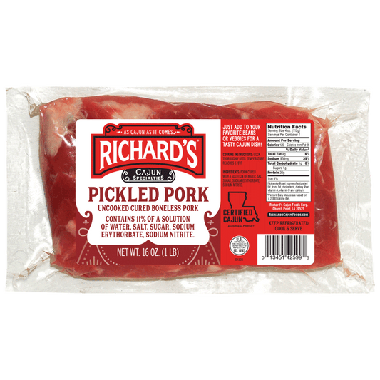 NolaCajun Richard Pickled Pork Louisiana Cajun Pickled Pork New Orleans