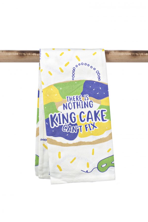 NolaCajun Kitchen Towel Nothing King Cake Cant Fix Louisiana