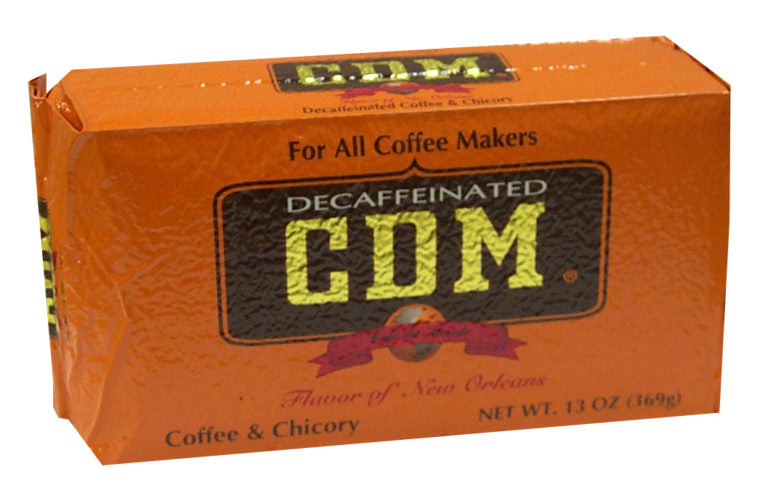 Cafe du Monde CDM Coffee Decaffeinated 13oz - New Orleans Decaf Coffee and Chicory