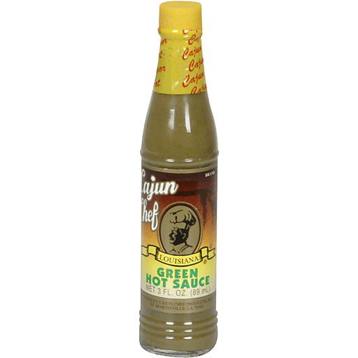 Cajun Chef Green Hot Sauce - Louisiana Green Pepper Hot Sauce