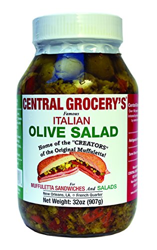 Central Grocery New Orleans Olive Salad Jar - Original French Quarter Muffuletta Salad