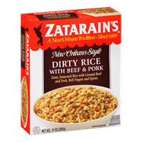 NolaCajun Zatarain's Dirty Rice Frozen Entree Louisiana Cajun Dirty Rice Frozen Meal