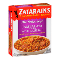 NolaCajun Zatarain's Jambalaya with Sausage Frozen Entree Louisiana Cajun Jambalaya Meal