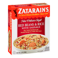 NolaCajun Zatarain's Red Beans and Rice with Sausage Frozen Entree Louisiana Cajun Meal