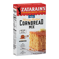 NolaCajun Zatarain's Honey Butter Cornbread Mix Louisiana Southern Honey Cornbread