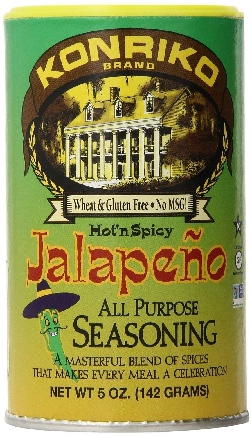 NolaCajun Konriko Jalapeno Seasoning Louisiana jalapeno Cajun spice blend shaker