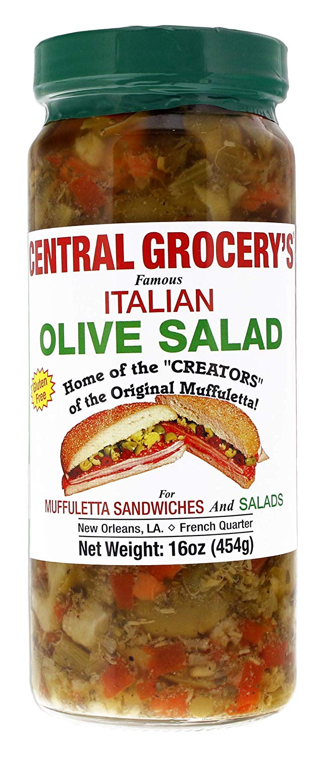 Central Grocery Olive Salad Close Up - New Orleans Muffuletta Olive Mix
